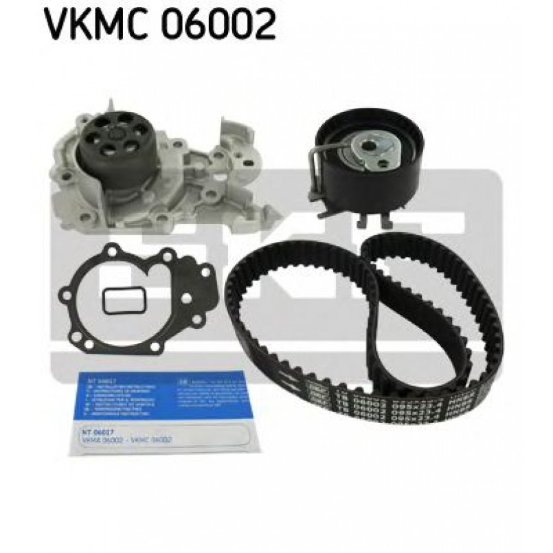 VKMC 06002 SKF - Насос охолоджуючої рідини + комплект зубчатого ремня